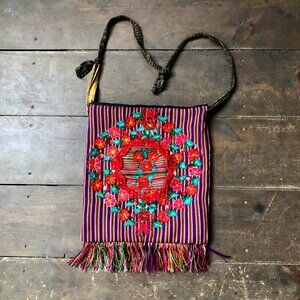 Vintage Handwoven Guatemalan Purse | Hippie Purse
